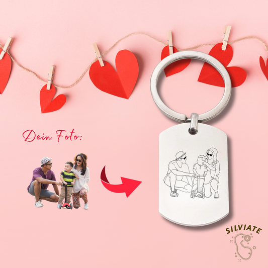 Geschenkidee: Schlüsselanhänger mit Foto-Gravur