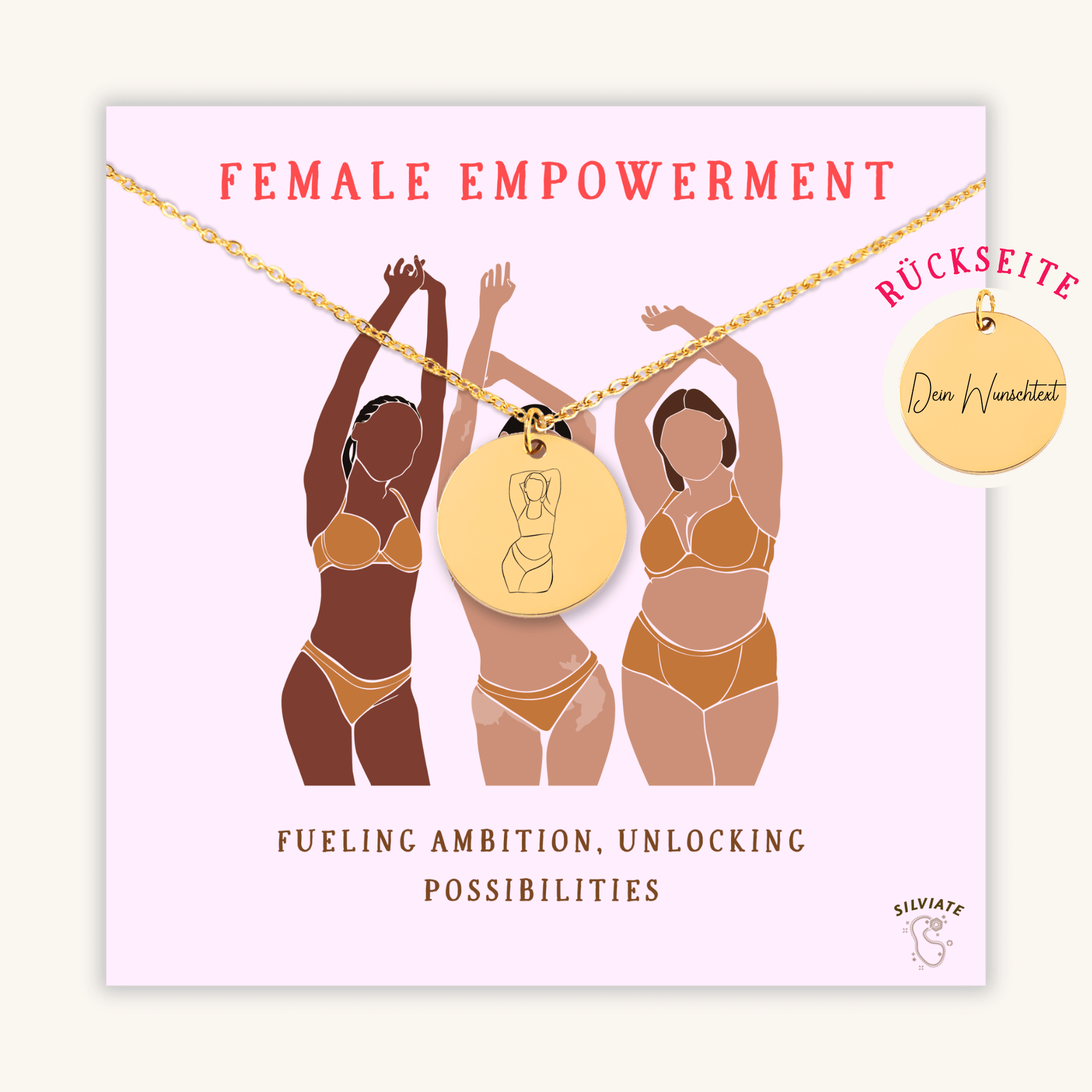female empowerment halskette