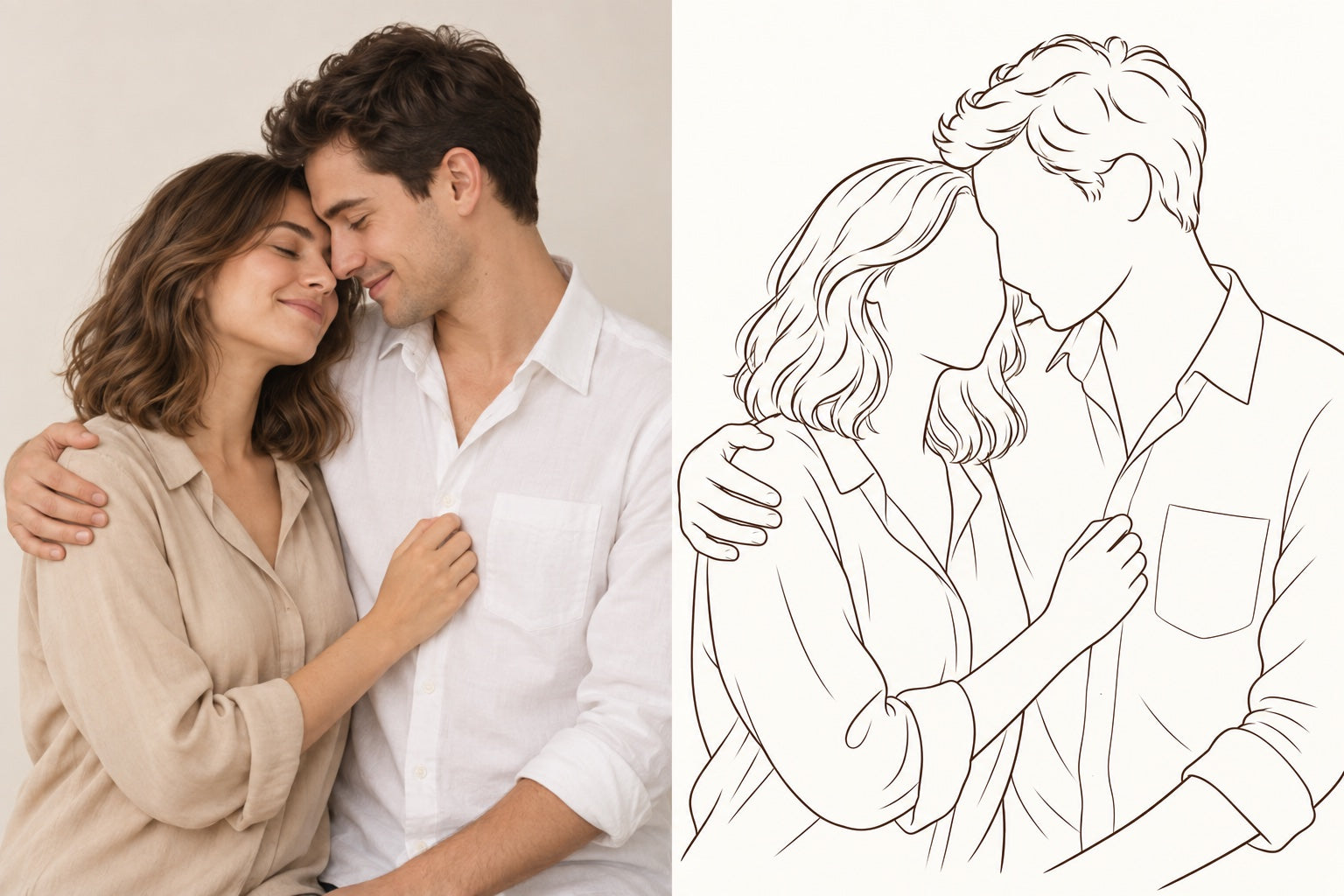 Für eure gemeinsamen Momente — Line Art